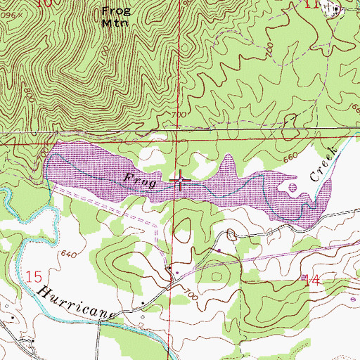 Topographic Map of Terrapin Creek Lake Number 8, AL