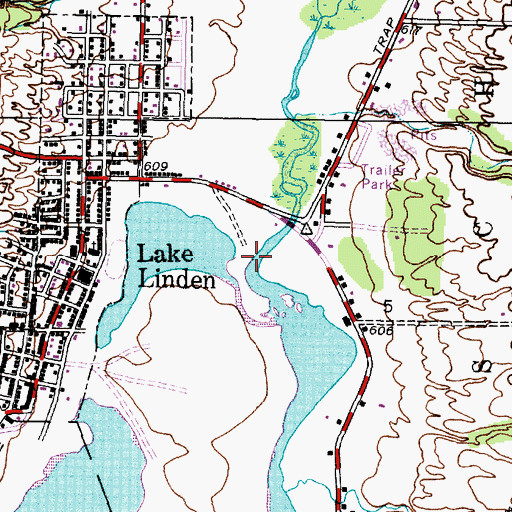 Topographic Map of Trap Rock River, MI