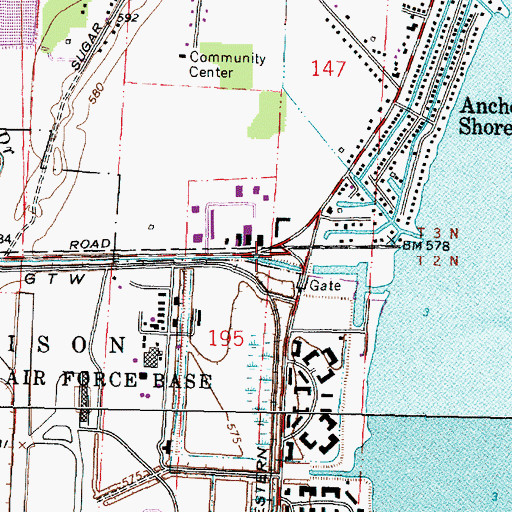 Topographic Map of Tucker Jones Drain, MI