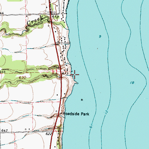 Topographic Map of Twin Hill Creek, MI