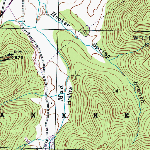 Topographic Map of Town Creek Watershed Dam Number 11, AL