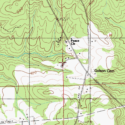 Topographic Map of Autauga County, AL