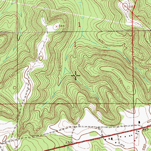 Topographic Map of Barbour County, AL