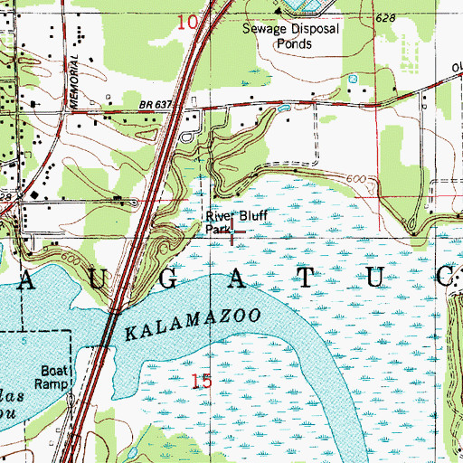 Topographic Map of Tyler Bayou, MI
