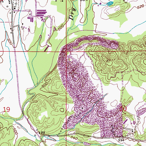Topographic Map of Blount County, AL