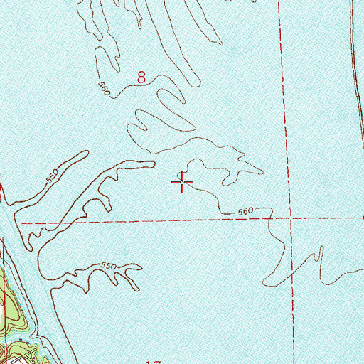 Topographic Map of Cherokee County, AL