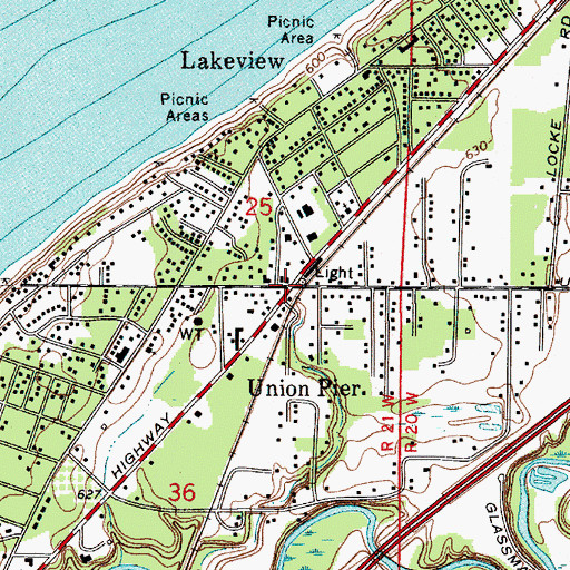 Topographic Map of Union Pier, MI