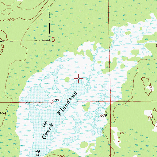 Topographic Map of Upper Black Creek, MI