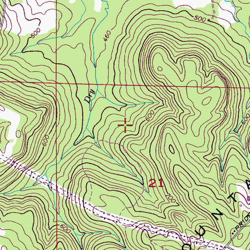 Topographic Map of Colbert County, AL