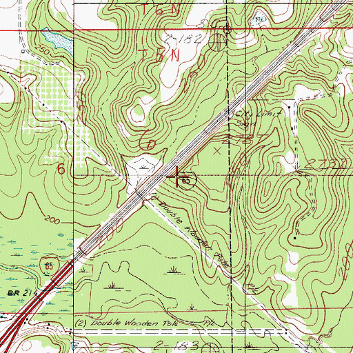 Topographic Map of Conecuh County, AL