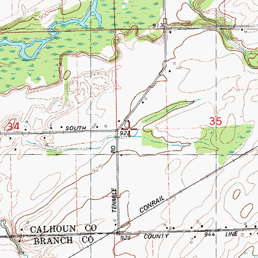 Topographic Map of Van Shoick School, MI