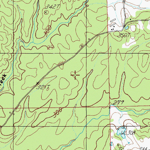 Topographic Map of Elmore County, AL