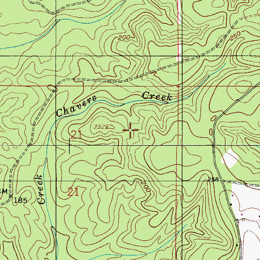 Topographic Map of Escambia County, AL
