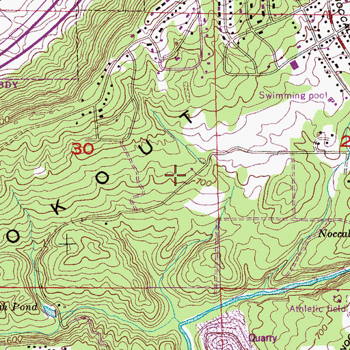 Topographic Map of Etowah County, AL