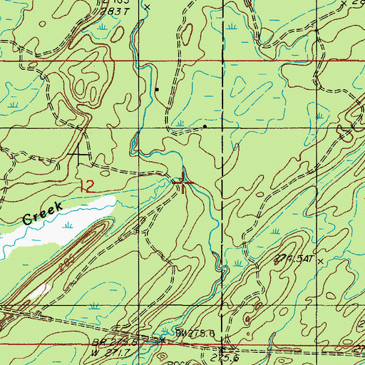 Topographic Map of Vega Creek, MI