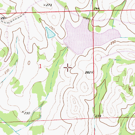 Topographic Map of Montgomery County, AL
