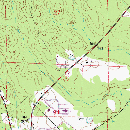 Topographic Map of Pickens County, AL