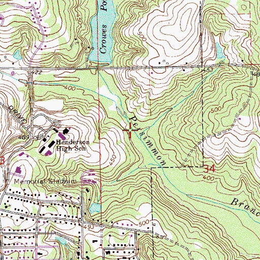 Topographic Map of Pike County, AL
