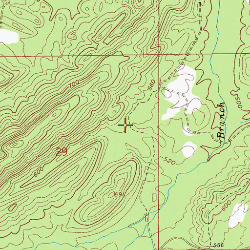 Topographic Map of Shelby County, AL