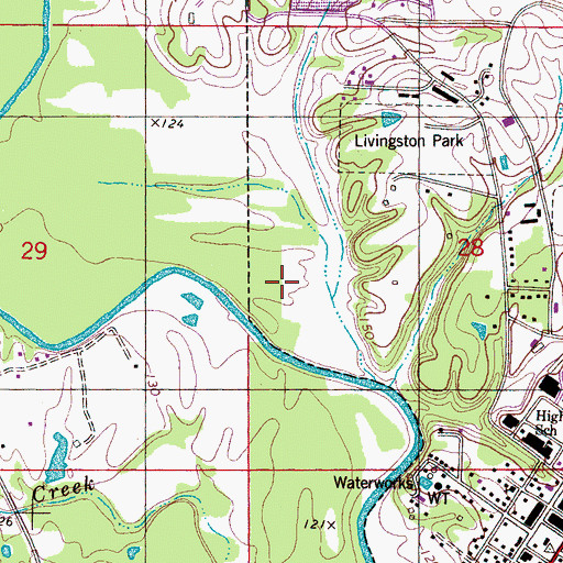 Topographic Map of Sumter County, AL