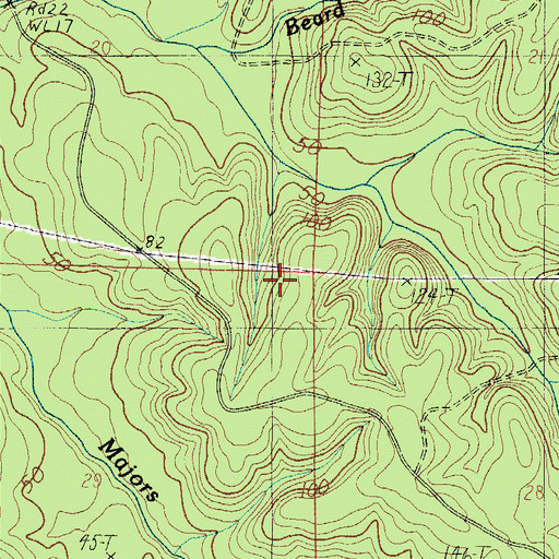 Topographic Map of Stockton Division, AL
