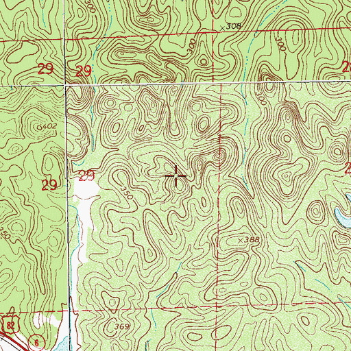 Topographic Map of Eufaula Division, AL