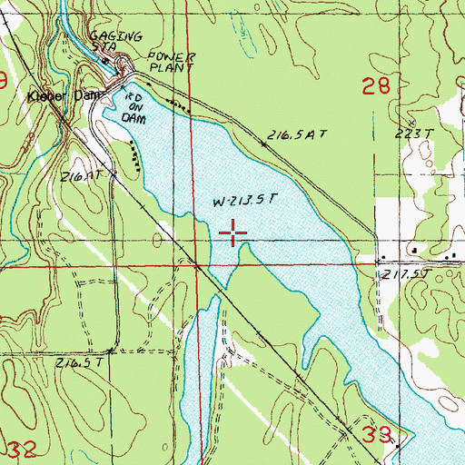 Topographic Map of Welch Creek, MI