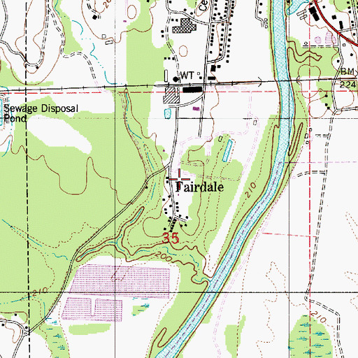 Topographic Map of Centreville-Brent Division, AL