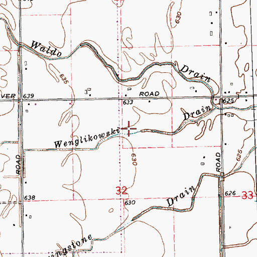 Topographic Map of Wenglikowski Drain, MI