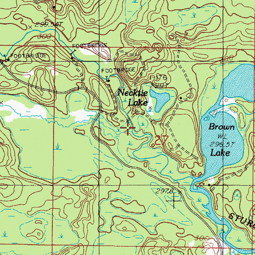 Topographic Map of West Branch Sturgeon River, MI
