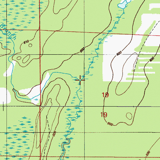 Topographic Map of West Branch Deer Creek, MI
