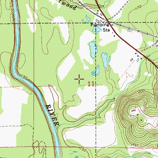 Topographic Map of Andalusia Division, AL