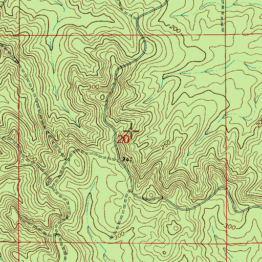 Topographic Map of York Division, AL