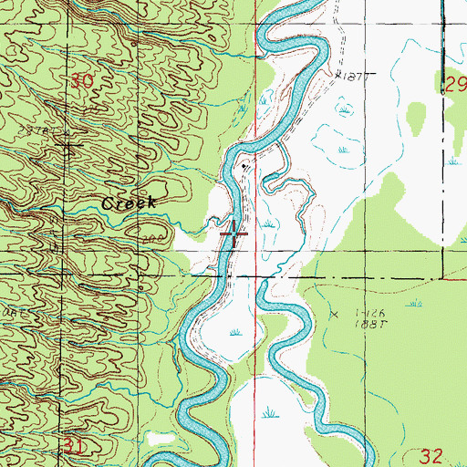 Topographic Map of White Creek, MI