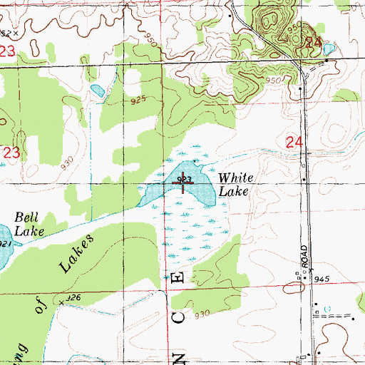 Topographic Map of White Lake, MI