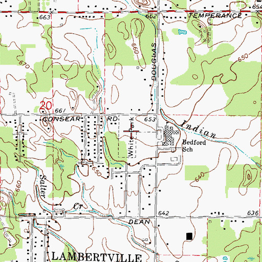 Topographic Map of White Park, MI