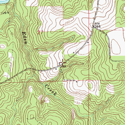 Topographic Map of Florala Church, AL