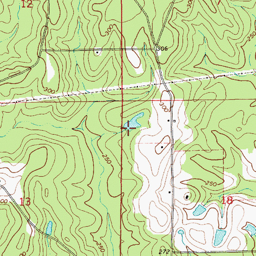Topographic Map of Kersey Pond, AL