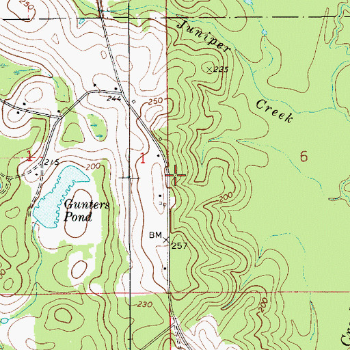 Topographic Map of Lakeview (historical), AL