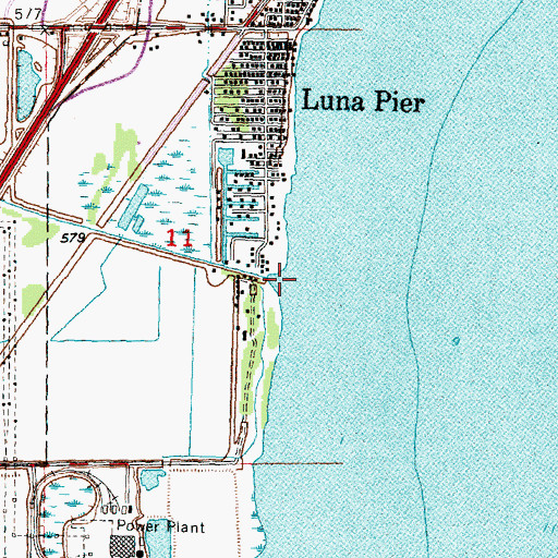 Topographic Map of Whitewood Creek, MI