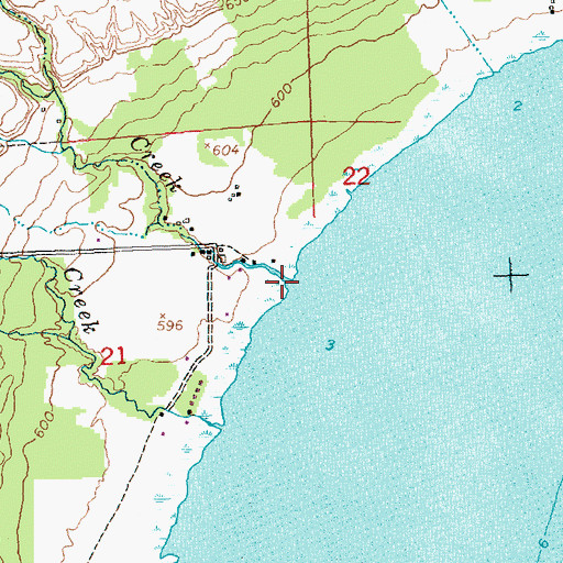 Topographic Map of Wilmar Creek, MI