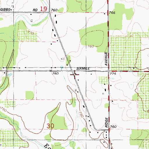 Topographic Map of Wilson School, MI