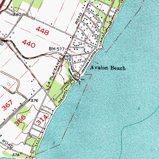 Topographic Map of Woodchuck Creek, MI