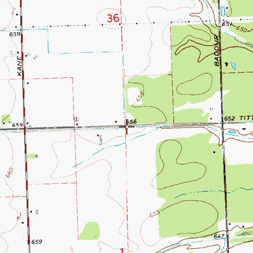 Topographic Map of Wright Drain, MI