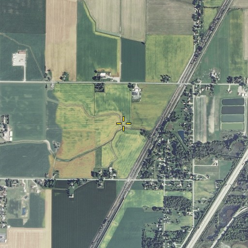 Aerial/Satellite Image of Yetter Drain, MI