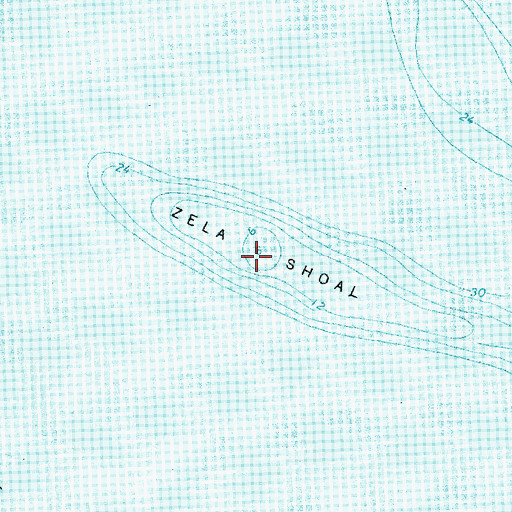 Topographic Map of Zela Shoal, MI