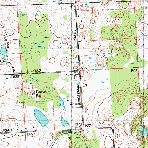 Topographic Map of Zimmerman School, MI