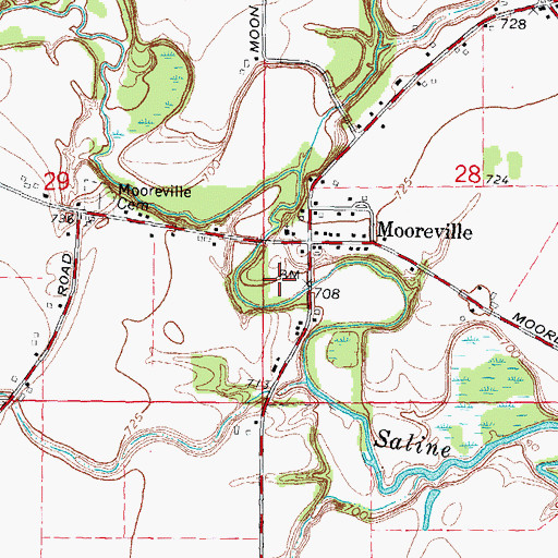 Topographic Map of York, MI