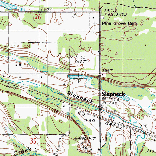 Topographic Map of Ivars Pond, MI