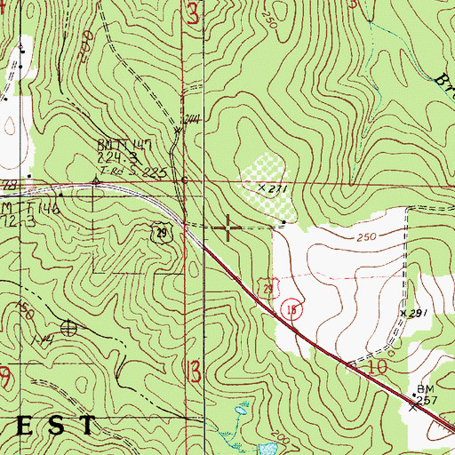 Topographic Map of Mason (historical), AL